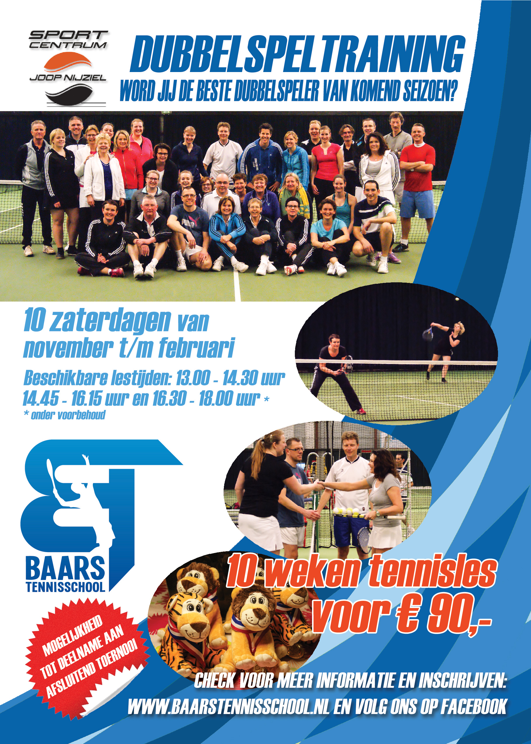 Dubbelspeltraining senioren 2015-2016