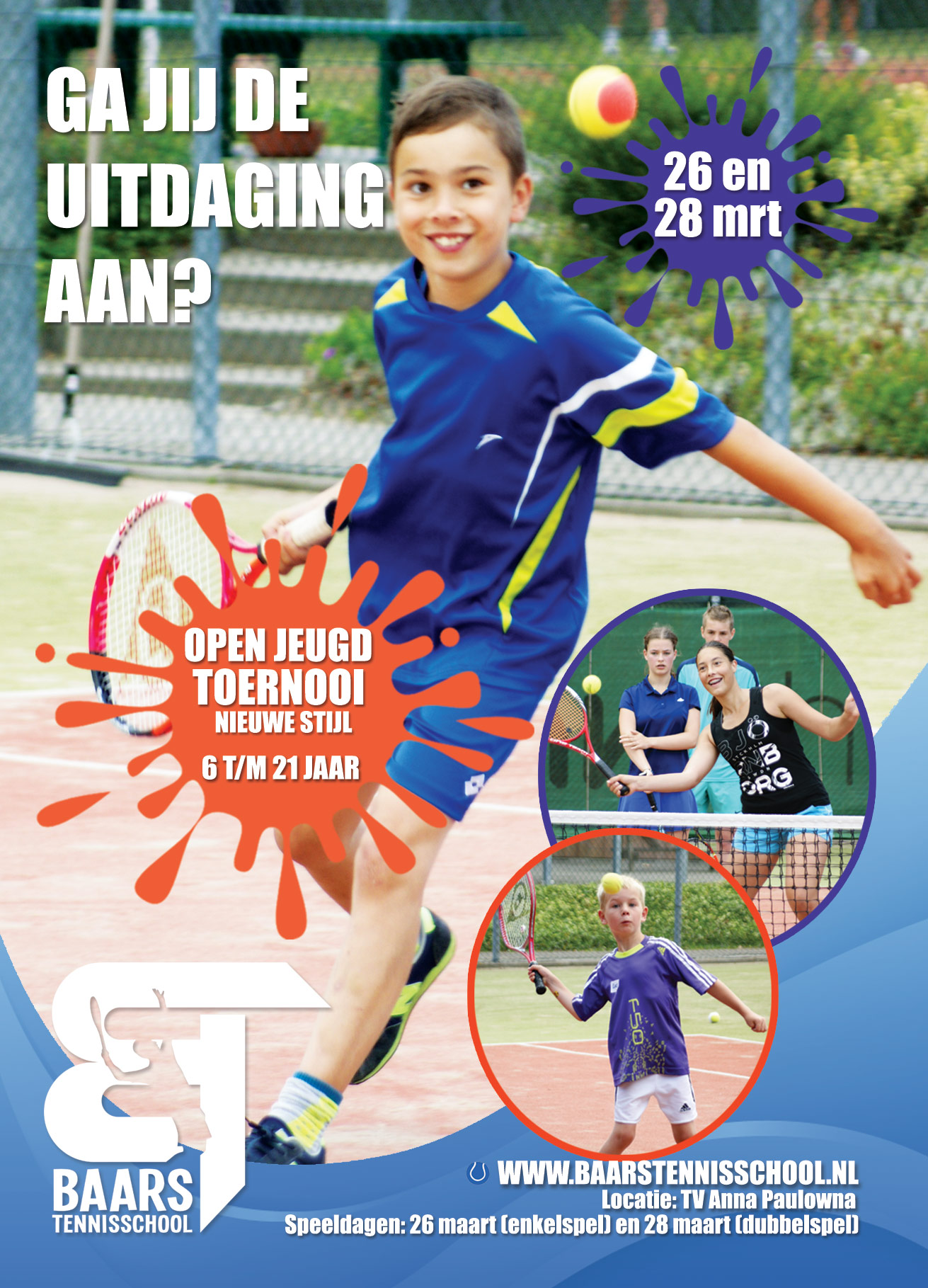 Flyer Open Toernooi Baars Tennisschool 2016