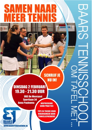 Flyer Om Tafel Met Baars Tennisschool 2016